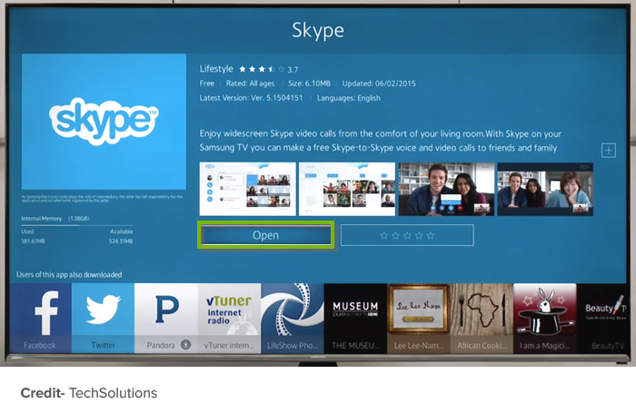 Samsung TV download apps