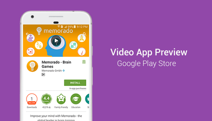 Google Play Store App Preview Video