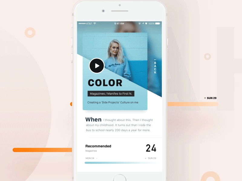 animation in mobile app design