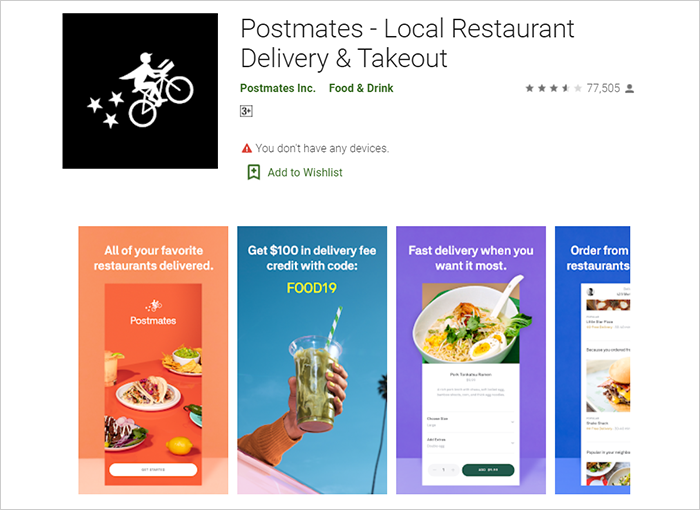 food ordering app development